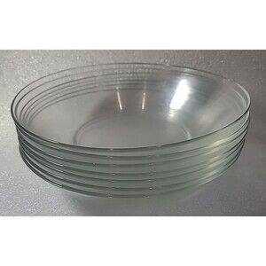 Vintage Classique Clear (Coupe) by ARCOROC 8 1/8" Soup Salad  Bowls - Set of 7